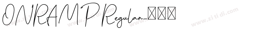 ONRAMP Regular字体转换